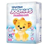 Подгузники-трусики, Joonies (Джунис) 12-17 кг р. XL 17 шт премиум софт