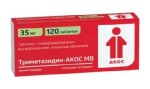 Триметазидин-АКОС МВ, таблетки с модифицированным высвобождением покрытые оболочкой 35 мг 120 шт